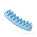 Brosse de bain de massage pour chats pour animaux de compagnie en caoutchouc doux